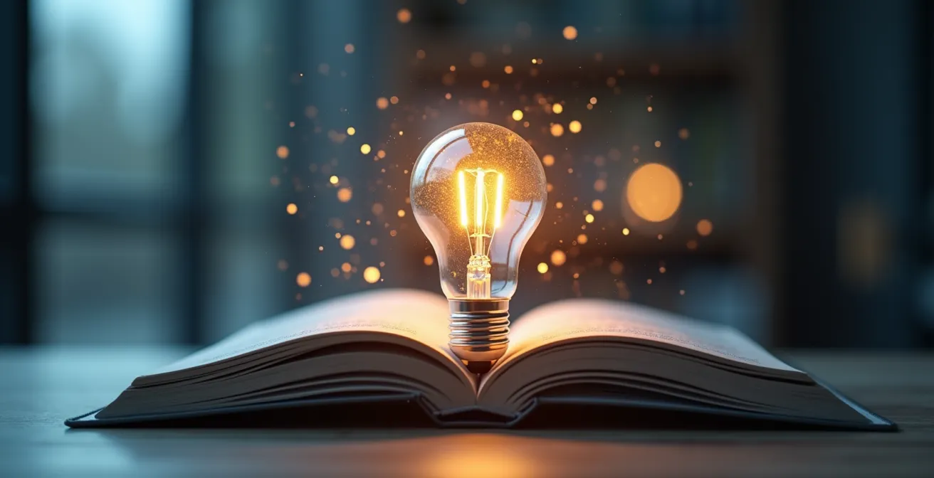 Illustration symbolique montrant comment la formation continue stimule l'innovation en entreprise